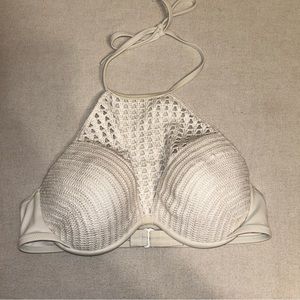 Shade &‎ Shore crochet halter Swim Bikini top Push Up size 36B